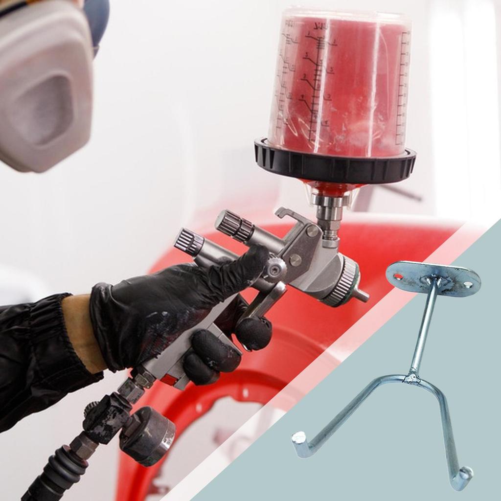 Paint Sprayer Holder Iron Rustproof Mount Fixed Hook Sprayer Holder For Wall Garage Workshop Storage Organization