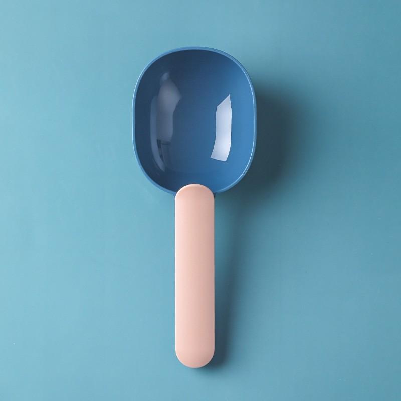 Multifunctional Transparent Pet Food Scoop With Sealing Clip For Dog Cat Food