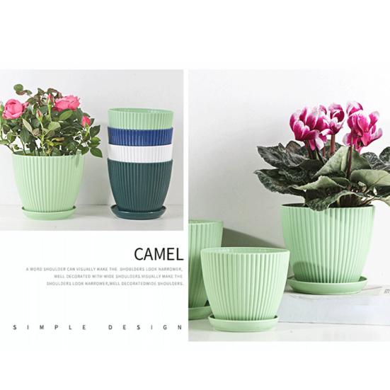 1 Set Plant Pot Strong Not Easily Deformed Fine Workmanship Modern Decorative Nursery Container Bonsai Accessories