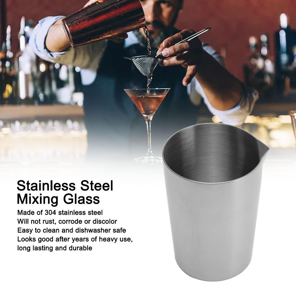 500ml Bar Mixing Glass Eagle Mouth Wine Mixing Cup Barware Essential Cocktail Stirring Glass Home