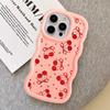 Soft Phone Cover Case for iPhone 15 Plus XR 14 13 11 16 Pro Max 8 17 Air 12 Red Lovely Cherry