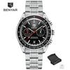 BENYAR Mens Watches Top Luxury Moon Watch For Men Quartz Chronograph Waterproof Military Sports Luminous Clock Reloj Hombre