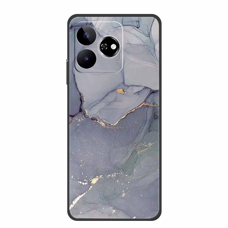 For ZTE Blade V60 Case 6.72" Marble TPU Soft Silicone Back Cover Phone Cases for ZTE Axon 60 4G Protector Cute Mica Painted etui