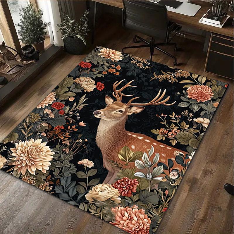 Flowers Animal Rug Home Carpet Office Decorative Carpet For Living Room Bedroom Door Mat Floor Carpet Computer Chair Area Rug