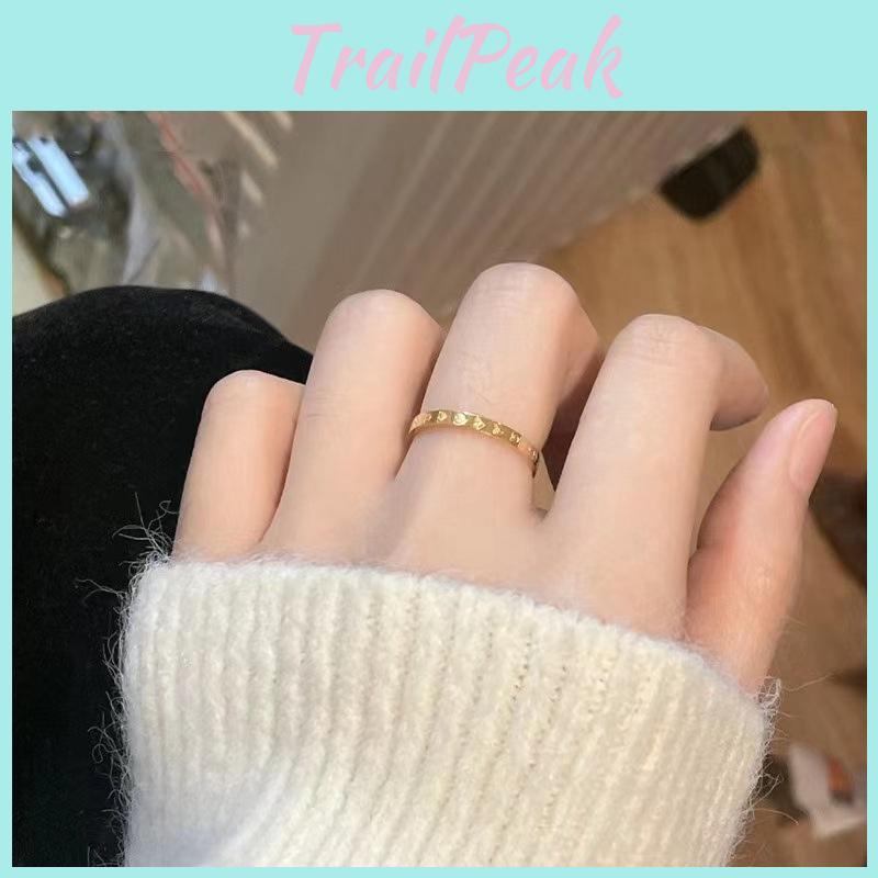 Chic Gold Plated Heart Ring Perfect For Gifts On Special Occasions And Celebrations