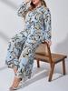 Large Size Women's Fashion Casual Printed Shirt & Two-Piece Set - Spring/Autumn Collection