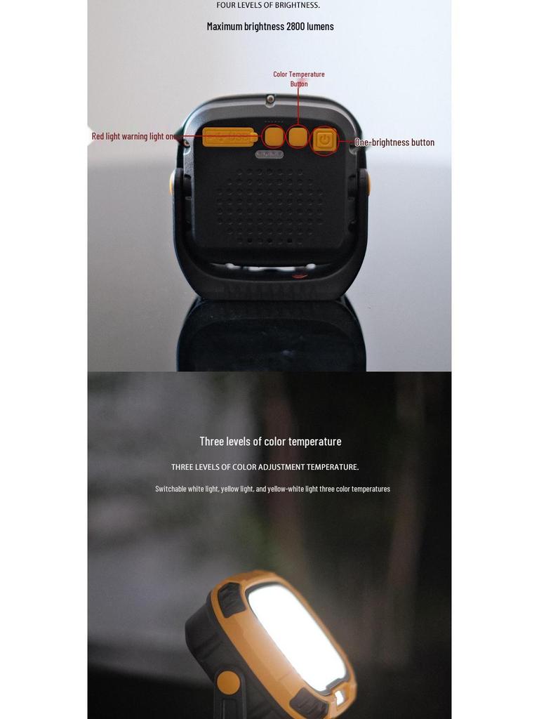 Portable LED Work Light with Strong Magnet & Hook - High Brightness, Long Battery Life, Ideal for Outdoor Emergencies