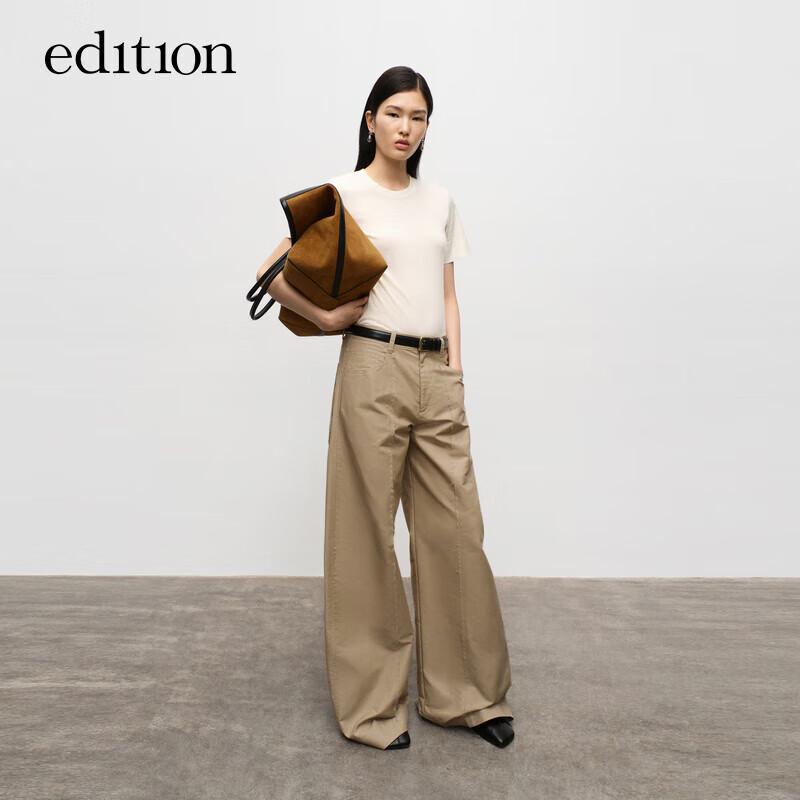 

Edition Women s Wool Cashmere Short Sleeve Knit T-Shirt S 160