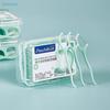 Mint Fresh Double-Line Floss Picks (50-Count) | Dual-Strand Teeth Cleaning Sticks, Deep Plaque Removal for Daily Oral Care
