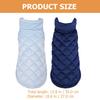 2Pcs Pet Warm Vest Dog Vest Winter Wear Decorative Pet Apparel Comfortable Daily Outdoor Cozy Dog Clothes Costumes for Dogs