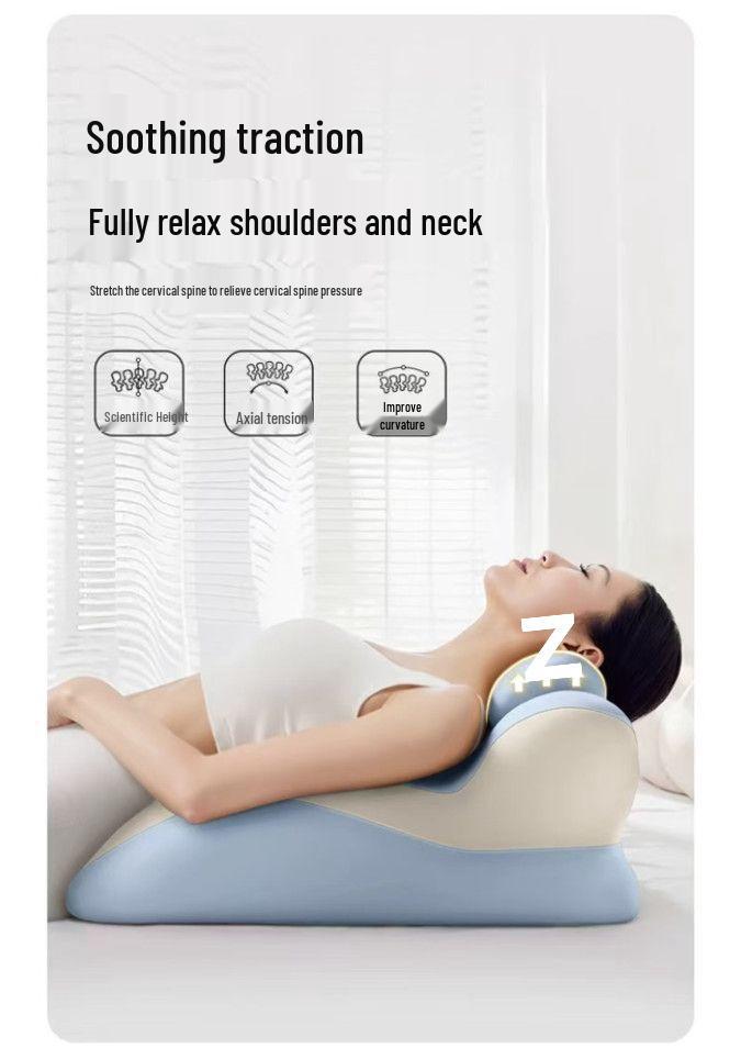 Multifunctional Prone Sleep Pillow with Bedside Cushion and Elevated Backrest