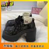 Sweet and cool retro Mary Jane shoes women's French niche design sense small leather shoes thick heel high heels 2025 spring and summer new models
