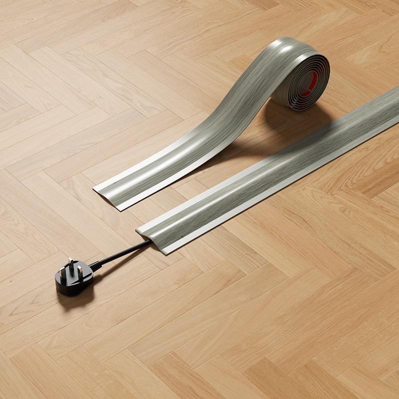 1PC 1mx5.5cm High Quality Soft Cord Cover Durable Flexible Wire Cover PVC Cable Management Floor Cable Cover Indoor