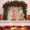 Christmas Decoration Items, Gingerbread Man Sitting Figure, Two Styles To Choose From For Tabletop Ornaments