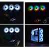 3 In 1 5V 3 Pin ARGB Controller Cooling Fan Hub 4 Pin PWM Magnetic Suction Hub PWM Fan Hub 1To9 Ports for Computer PC Case Fan