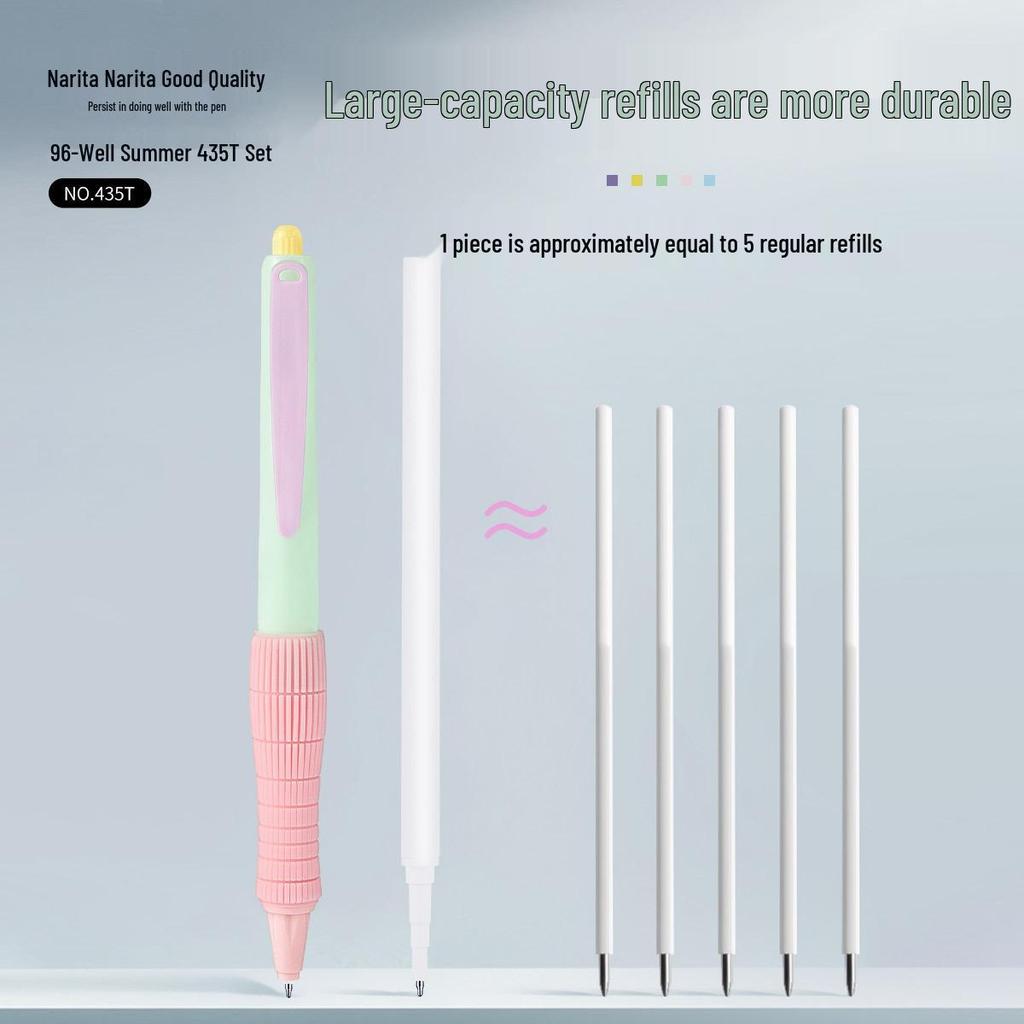 Narita Good Quality Quick-Drying 0.5mm Macaron Color Press-Button Pen - ST Tip