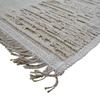 Living Room Rug In Handmade Natural Jute with Beige Reliefs 120x160