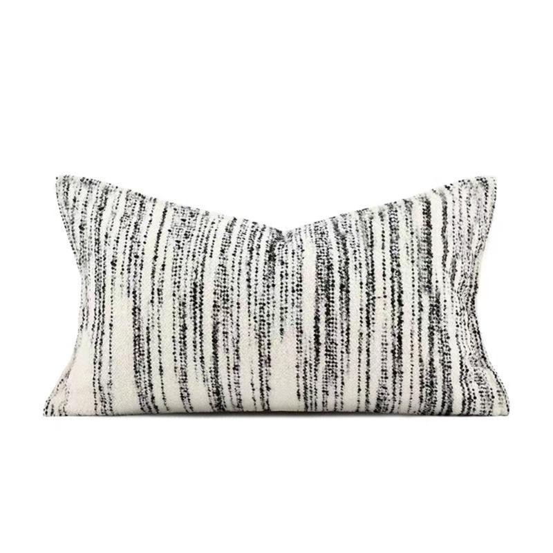 Jacquard Cushion Cover With Stripe Pattern 2 Size For Sofa Or Bedroom