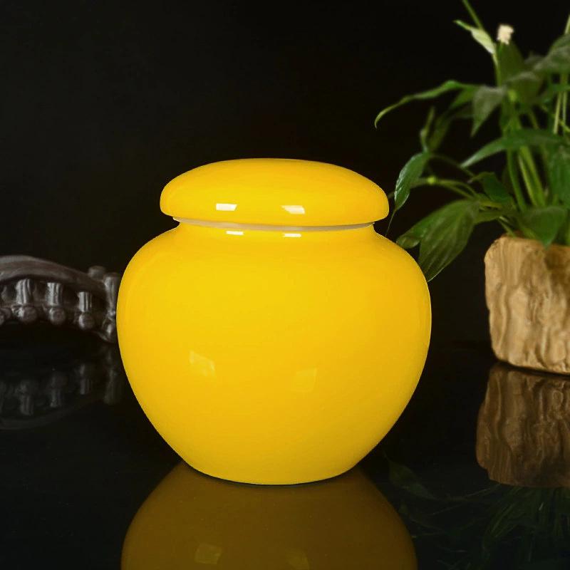 Airtight Blue & White Porcelain Ceramic Honey Jar with Twist-on Silicone Lid