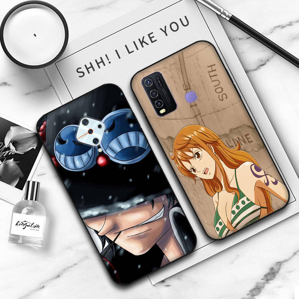JW77 One Piece Nami Robin Black Soft Case for OPPO Reno 8 6 5 4 Pro Plus Find X3 A17 A3 A31 A38 A40 A53 A54 A55 A74 A76 A78 A77 A80 A94 A95 A96 Lite