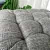 Linen-cotton Four-season Home Cushion Fashionable Solid Color Dining Chair Anti-slip Pad Office Comfortable Sedentary Stool Mat