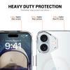 For iPhone 17 Case Compatible with MagSafe TPU+PC Clear Phone Cover with Kickstand