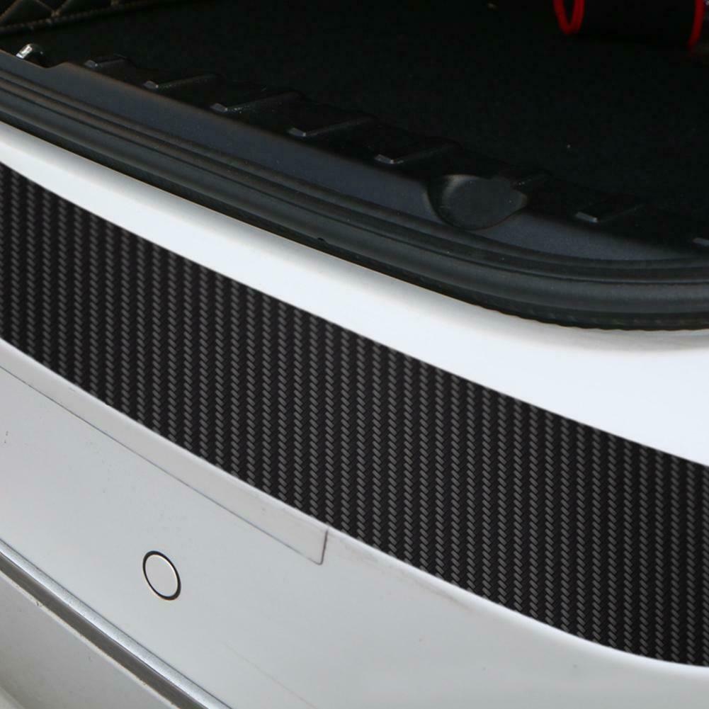 4D Car Carbon Fiber Plate Sticker Sill Scuff Cover Trunk Protection Strip