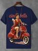 Sommer Neue Mode Trend T-Shirt Ciao Bella Buchstaben Druck Einfach Lässig Kurzarm T-Shirts Streetwear Unisex T-Shirts Y2k Oberteile
