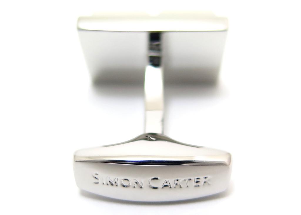 SIMON CARTER White pearl tile cufflinks (cufflinks/cufflinks)
