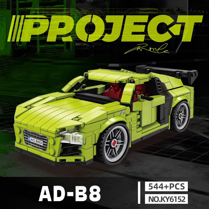 Technické Rychlé Auto Městské Vozidlo Závodní Vinylové Auto Stavebnice Sada Sportovní Auto Garáž MOC Kreativní Hračky Vzdělávací Dárek