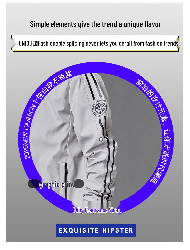 Men's Hooded Jacket and Track Pants Set - Spring/Autumn Casual Fashion