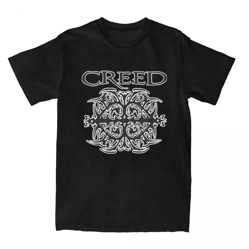 Men Women's Creed Band Logo Shirt Apparel Novelty  Vintage 90s Rock T Shirts Tee Clothing New Arrival
