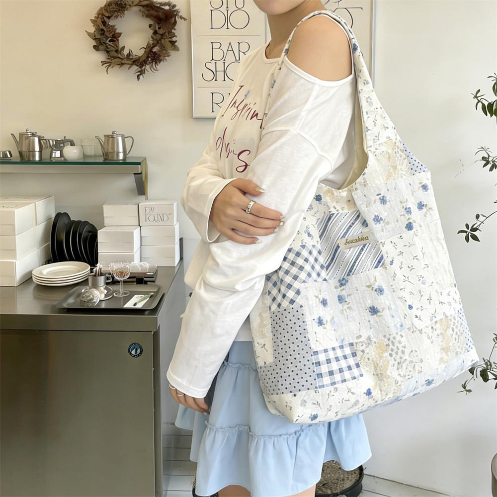 Casual Floral Tote Bag For Women With Large Capacity And Pouch Organizer