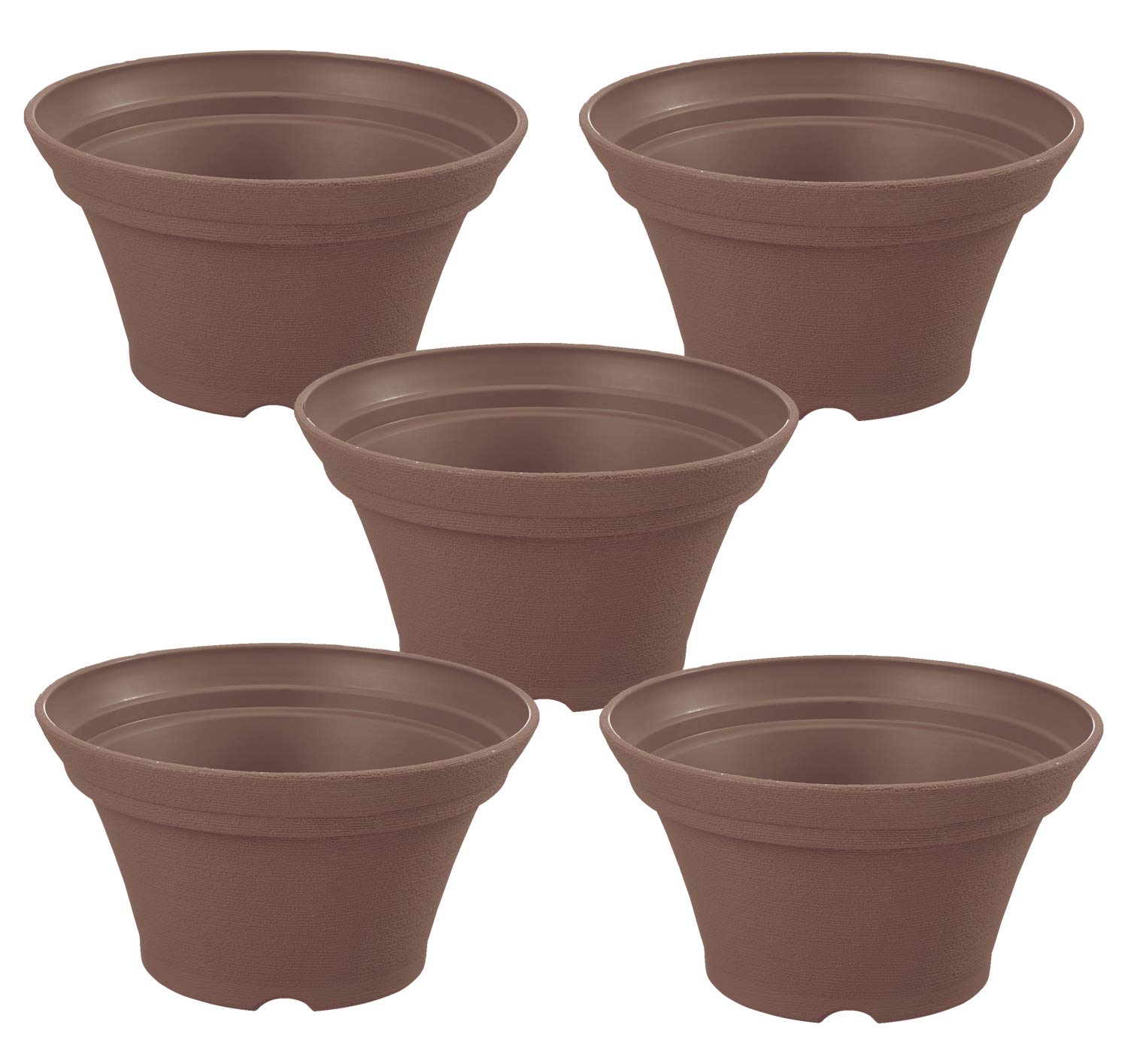 

Richell Herb Planter Round 32 Brown Set of 5