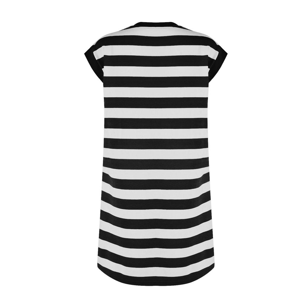 Robes Décontractées Amples Patchwork Rayées Mode Femme