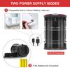 LED Camping Lantern Outdoor Rechargeable Battery Powered 2-in-1 Emergency Light Handheld Telescopic Camping Light