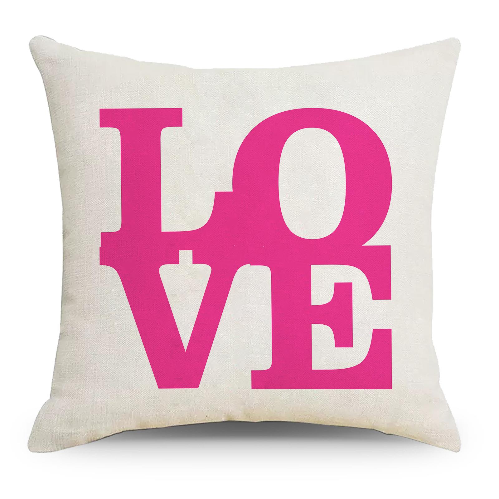 

New Nordic Valentine S Day Pillow Cover Wish Holiday Home Sleeping Pillow Cover Premium Durable Quality Useful 45 * 45Cm (without pillow core)