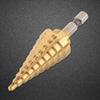 Hex Shank Step Drill Bit High Speed Steel Power Tools Durable Cone Bits  Metal