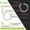 0.8mm 20G Hinged Nose Ring Hoop Septum Hoop Conch Daith Helix Lip Ring Hoops Rook Tragus Ring Cartilage Earring Pirecing Jewelry
