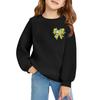 Kids' Long Sleeve Loose Pullover Letter Printed Round Neck Sweatshirt
