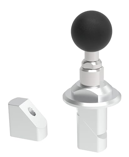 

SYGN HOUSE Motorcycle Mounting System Second Base Part Stem Mount Base Calm Silver L Size (18-24mm/24.1-30mm) 00083003