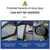 2 Stück Auto Seitenrückspiegel Schutzabdeckung Regen Augenbrauen Abdeckungen Aufkleber für Land Rover Emblem Freelander 3 SVR L320 L330 Defender Range Rover Evoque