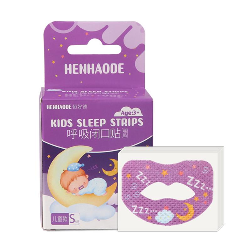 30Pcs Breathing Correction Patch Shut Up Patch Orthosis Tape Kids Cartoon Anti-Snoring Stickers Sleeping Closed-Mouth Stickers