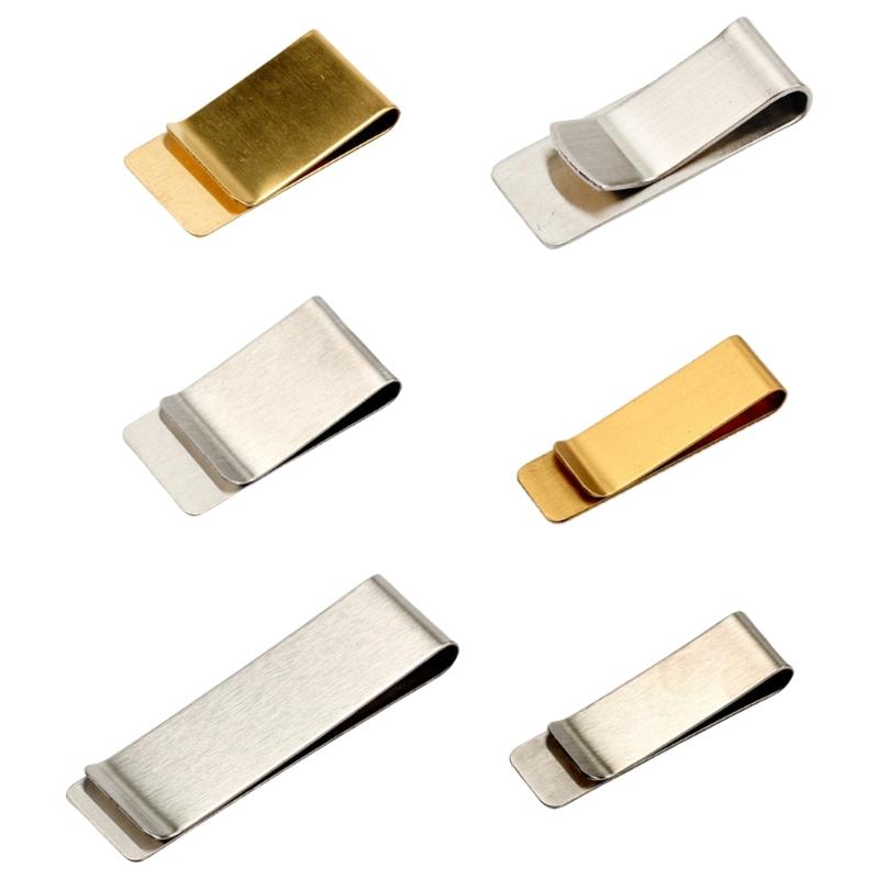 Sophisticated Stainless Steel Bill Holder Ergonomic Card Storage Pocket Slim Wallet Alternative For Everyday Use