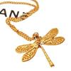New fashion Exquisite Gold Hollow Dragonfly Necklace C145