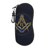 Custom Freemason Evil Eye Symbol Eyeglass Glasses Case Women Men Soft Masonic Mason Sunglasses Protective Bag