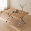 Bamboo Folding Table Easy to Clean Portable Camping Single-Second Fold