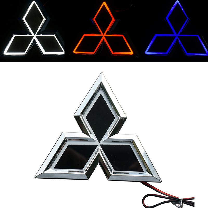 cyhk7 5D Car LED Light for Mitsubishi ASX Lancer Ralliart Outlander Pajero Mirage Galant Eclipse Rear Emblem Replaced Trunk Decoration
