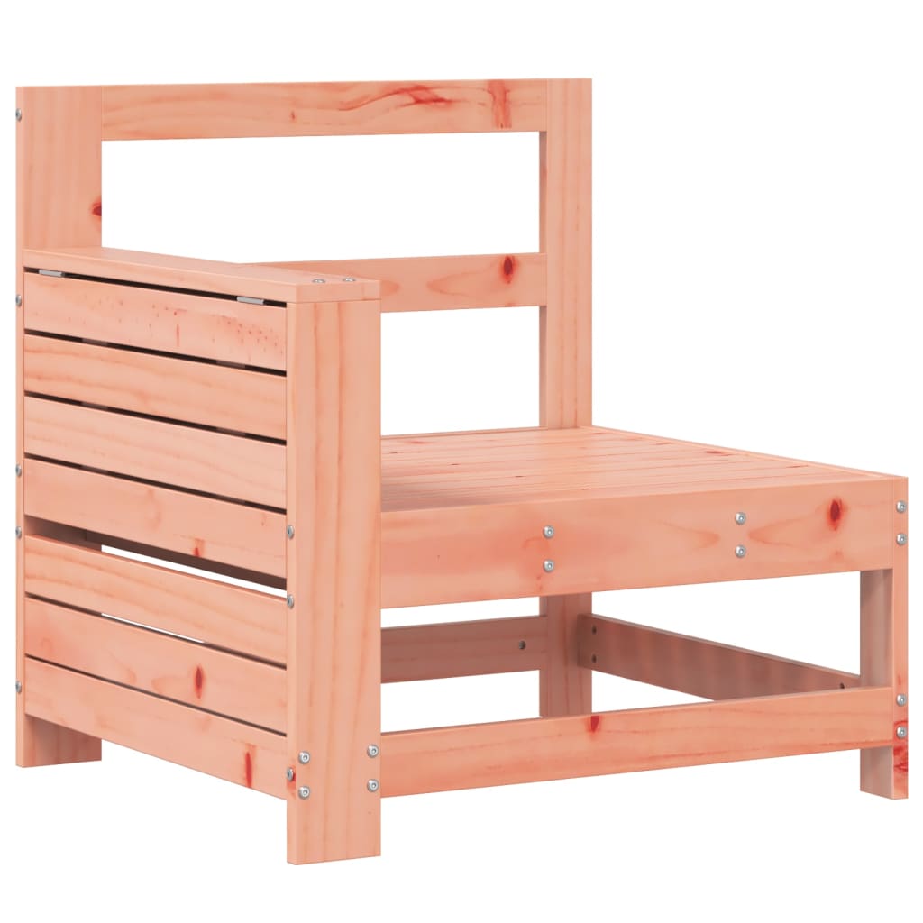 Garden Sofa with Armrests and Side Table Solid Douglas Fir Wood