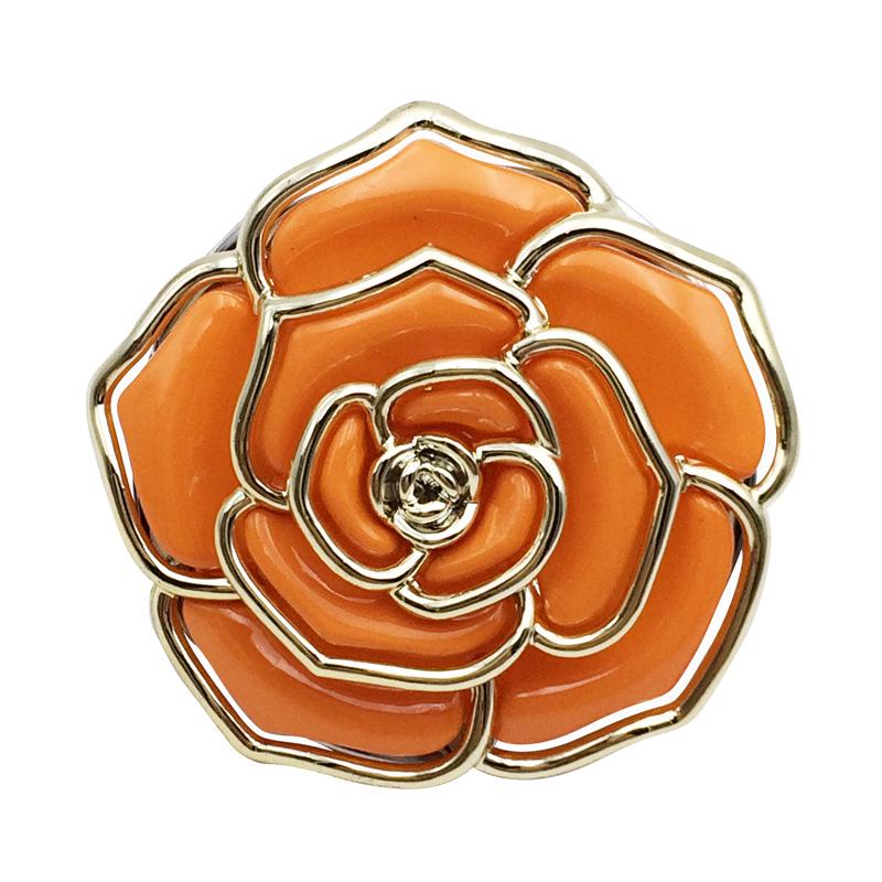Foldable Rose Flower Handbag Hanger: Metal & Plastic Hook for Table Edge and Christmas Stocking.